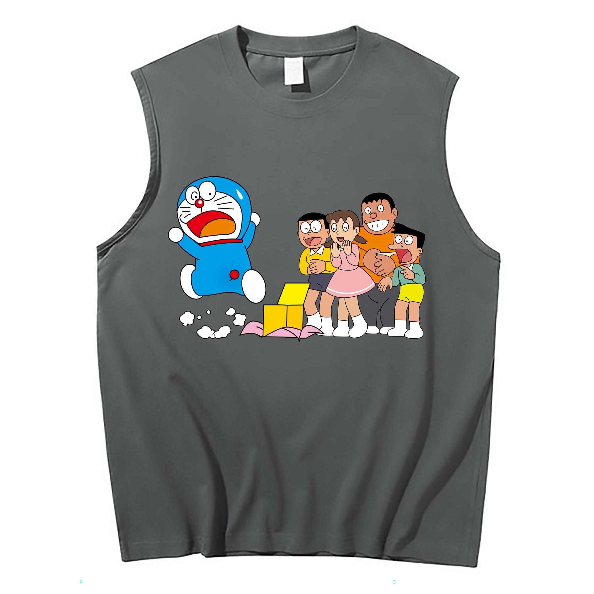（画像用） ドラえもん 骨川 スネ夫 Doraemon Honekawa Suneo コットン100％タンクトップ（フロントプリント）